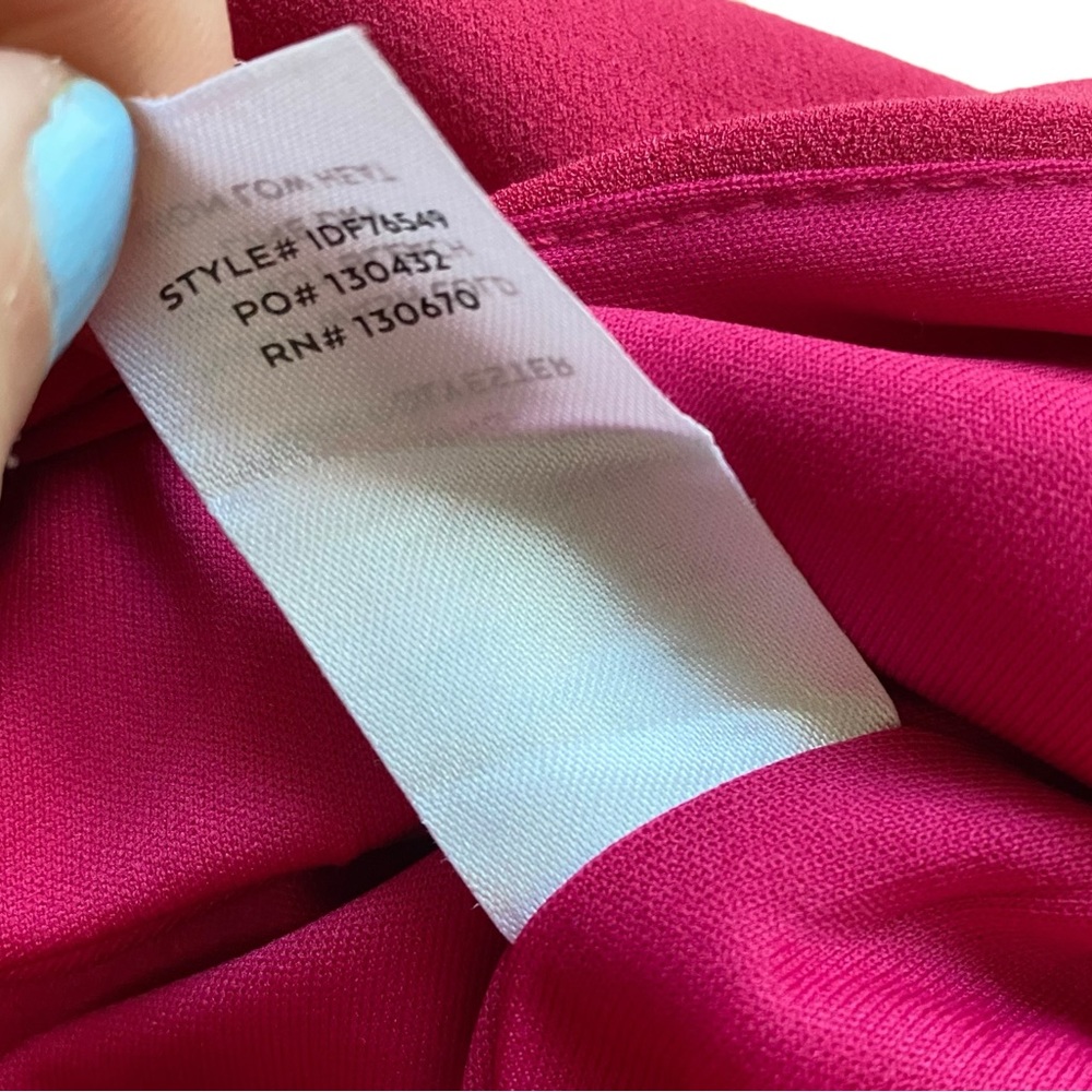 Lulu's Remarkable Presence One-Shoulder Maxi Dress‎ Magenta Purple Pink Small - Picture 9 of 9